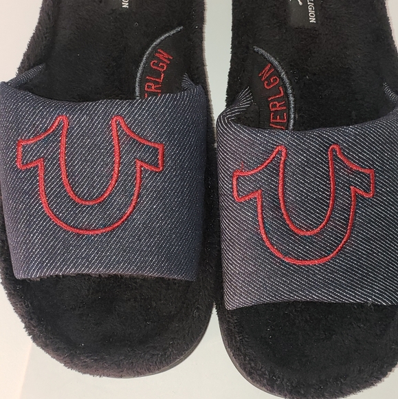 True religion men's slippers size m 9-10 - Picture 2 of 2